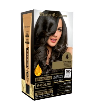 Kit de tinta sem amoníaco para um cheiro agradável com ouro líquido V-Color