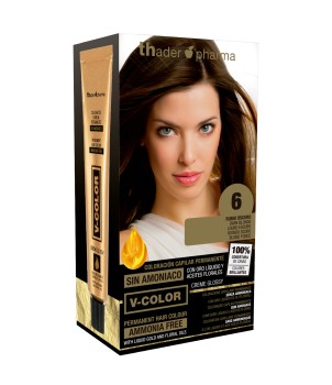 Kit de tinta sem amoníaco para um cheiro agradável com ouro líquido V-Color