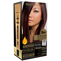 Kit Tinte en casa V-Color | 6.65 Rubio oscuro rojo caoba