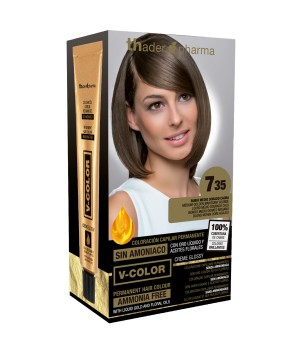 Kit de tinta sem amoníaco para um cheiro agradável com ouro líquido V-Color