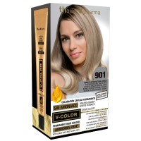 Kit Tinte en casa V-Color | 901 Rubio platino natural ceniza (superaclarante)