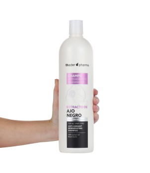 Shampoo com extrato de alho preto Alho preto