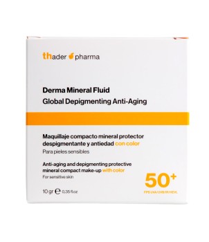 Anti-aging and depigmenting protective mineral compact make-up Derma Mineral Fluid