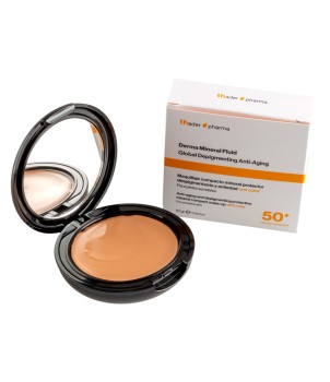 Anti-aging and depigmenting protective mineral compact make-up Derma Mineral Fluid