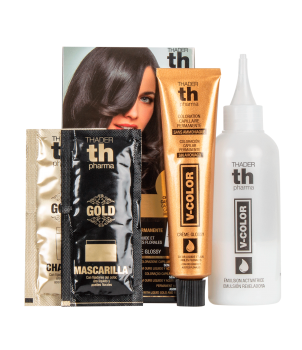 Kit de tinta sem amoníaco para um cheiro agradável com ouro líquido V-Color