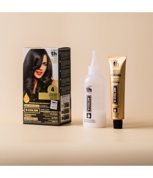 Kit de tinta sem amoníaco para um cheiro agradável com ouro líquido V-Color