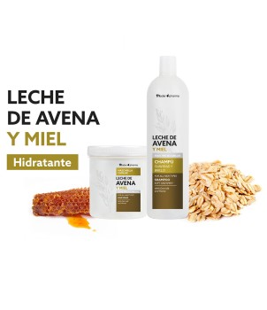 Champô com extrato de aveia e mel
