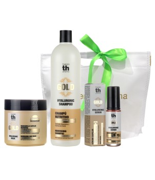 Pack 3 productos Champú + Mascarilla + Sérum Hyaluronic Gold