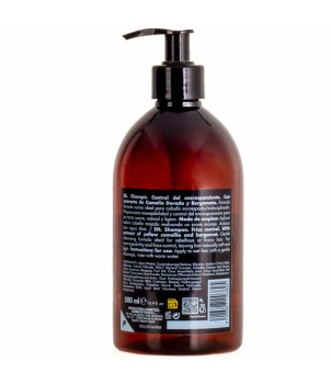 Shampoo with extract of yellow Camellia and Bergamot Polyphenols